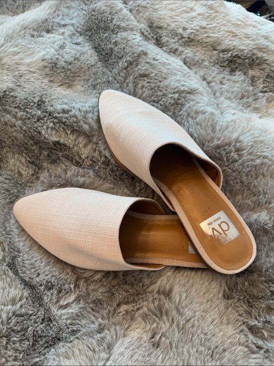 DV by Dolce Vita Shoes - DV by Dolce Vita Light Nude Pointed-Toe Slip-On Mules